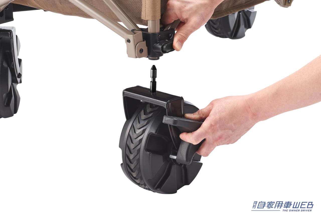 |コールマンのアウトドアワゴンが超進化!タイヤが外れて車にそのまま積める!キャンプがもっと快適に。