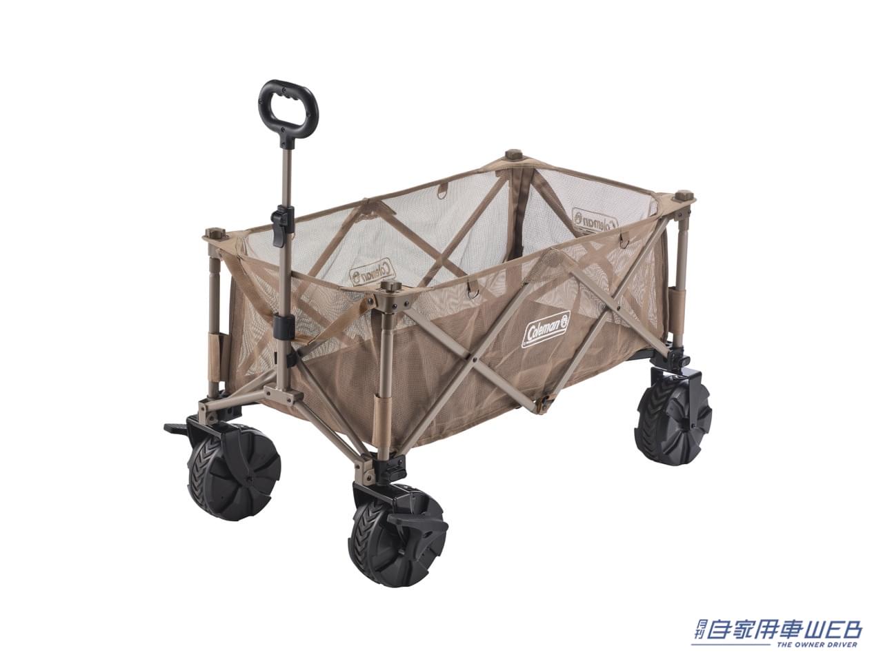 |コールマンのアウトドアワゴンが超進化!タイヤが外れて車にそのまま積める!キャンプがもっと快適に。