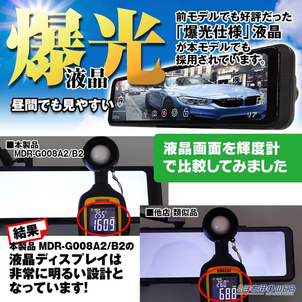 |ズームができるミラー型ドライブレコーダーが、MAXWINから登場!