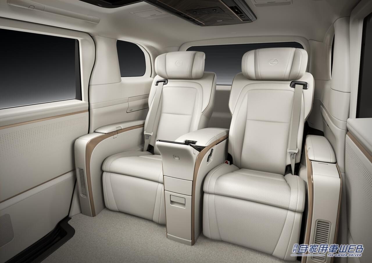 |ショーファードリブンに特化した最高峰ミニバン、レクサス新型「LM」の2列シート4人乗り仕様