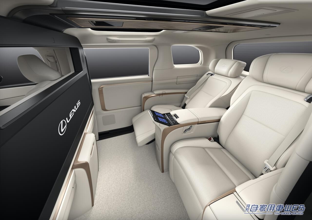 |リビングのようにくつろげる世界観を追求した頂点ミニバン、レクサス新型「LM」