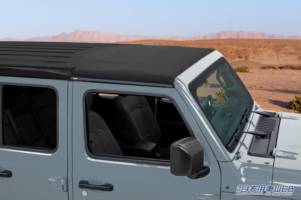 |人気のジープ「ラングラー ルビコン」の特別仕様車が250台限定で登場! 前席頭上を簡単にオープンできるソフトトップを採用、こりゃ気持ちいい!