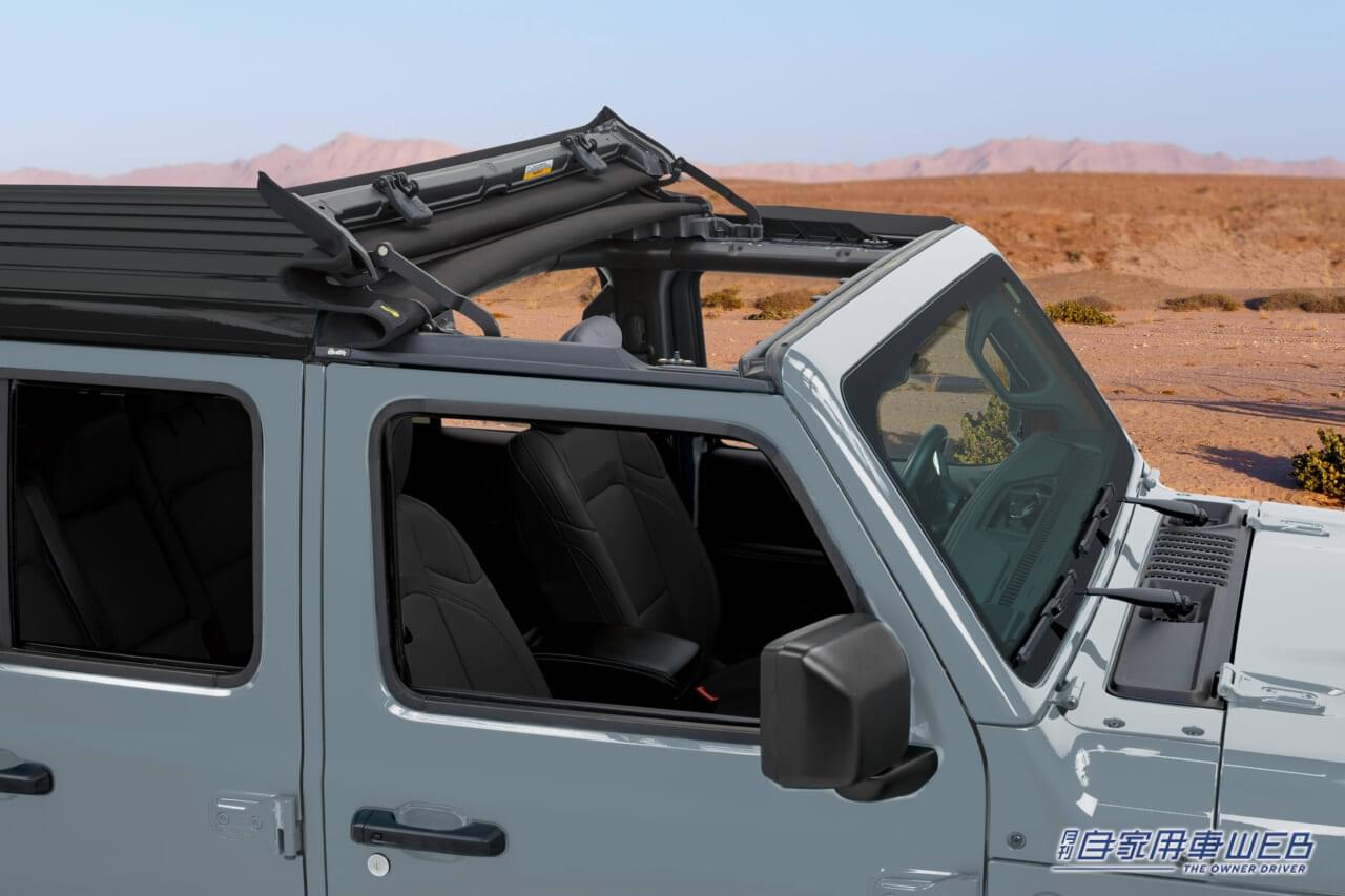 |人気のジープ「ラングラー ルビコン」の特別仕様車が250台限定で登場! 前席頭上を簡単にオープンできるソフトトップを採用、こりゃ気持ちいい!