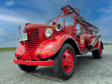 戦中戦後の火災に奔走した「ニッサン180型消防ポンプ自動車」が復活！6月のイベントでお披露目へ