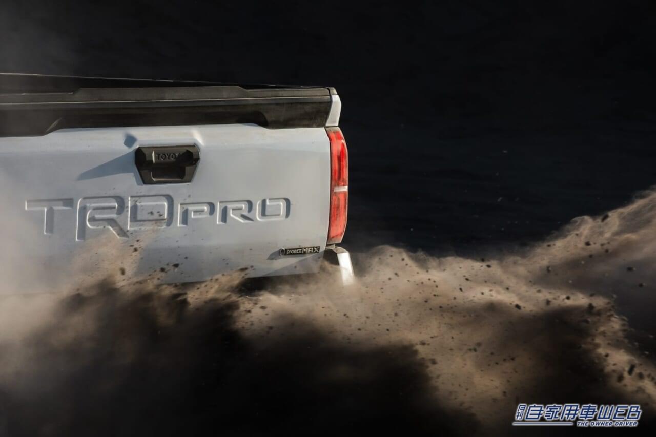 |日本未導入のミッドサイズピックアップトラック、トヨタ「タコマ」次世代モデルが437馬力のハイブリッド搭載で登場へ!