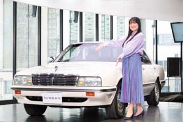 NISSANブースには伊藤かずえさんのシーマも展示!AUTOMOBILE COUNCIL 2023