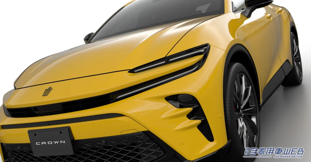 |トヨタ新型「クラウンスポーツ」追加情報。HEVとPHEV搭載で21インチタイヤを採用。ボディカラーは全11色をラインナップ