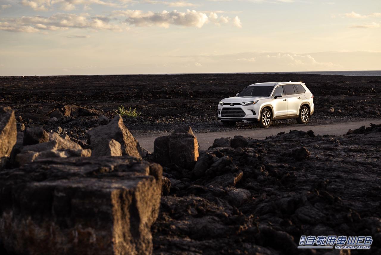 ｜米国トヨタの新型3列シートSUV「グランドハイランダー」。2023年夏に発売開始。602万円から