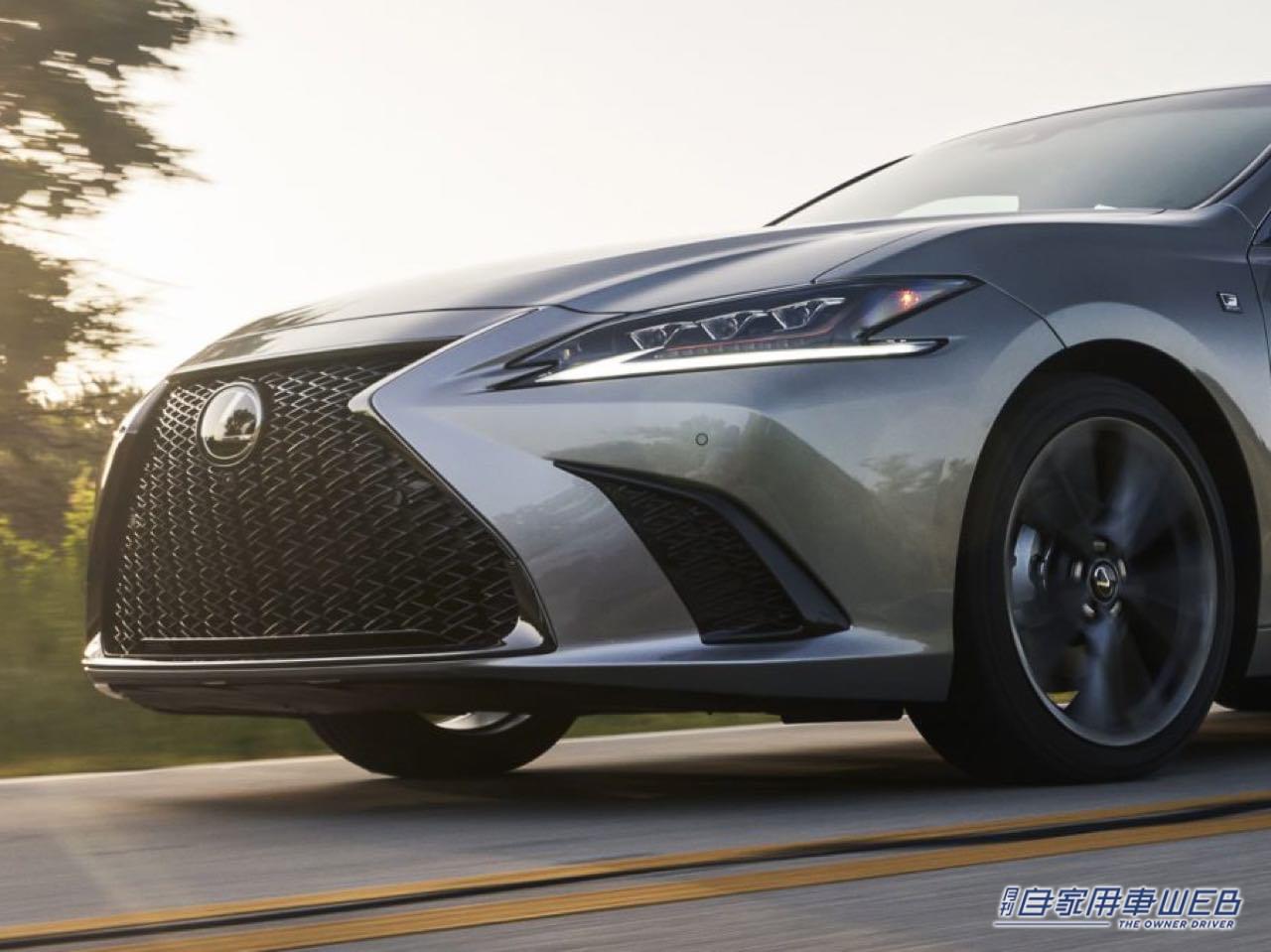 |米国レクサスがトップセラーセダン「ES」のマイナーチェンジモデルを発表。テクノロジーパッケージを新設定