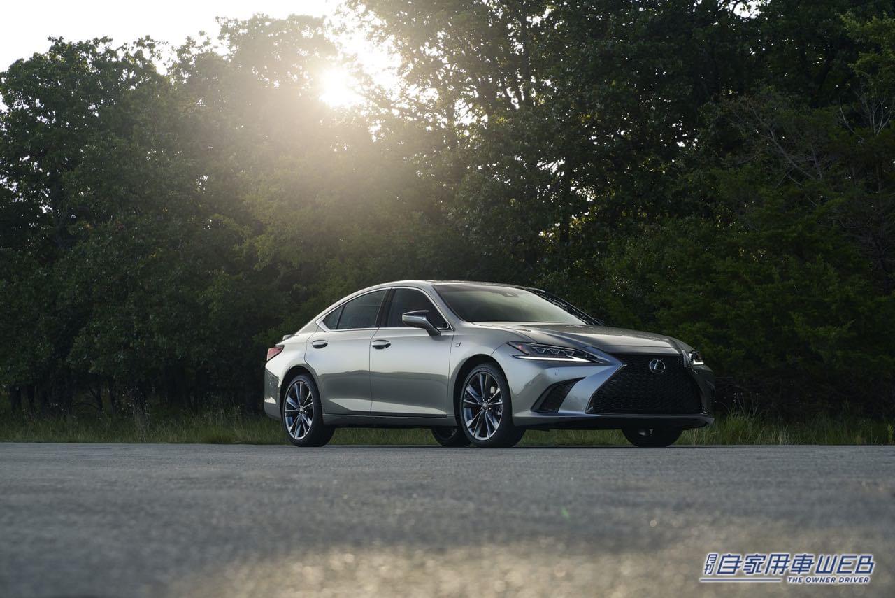 |米国レクサスがトップセラーセダン「ES」のマイナーチェンジモデルを発表。テクノロジーパッケージを新設定