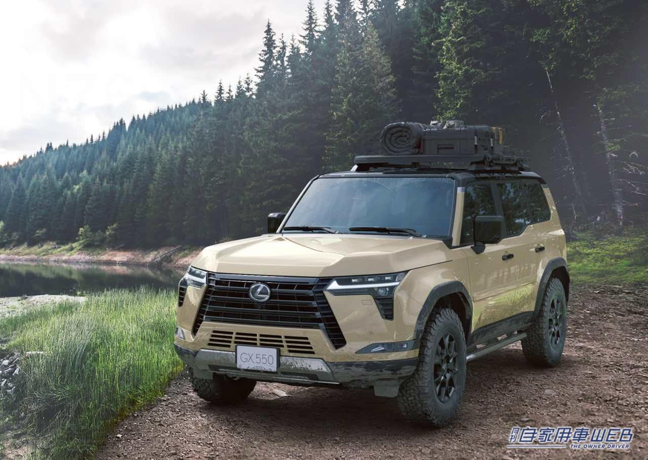 |新世代プレミアムオフローダー激誕!! レクサス新型「GX」。3.5LV6ツインターボ&2.4LターボHEV搭載