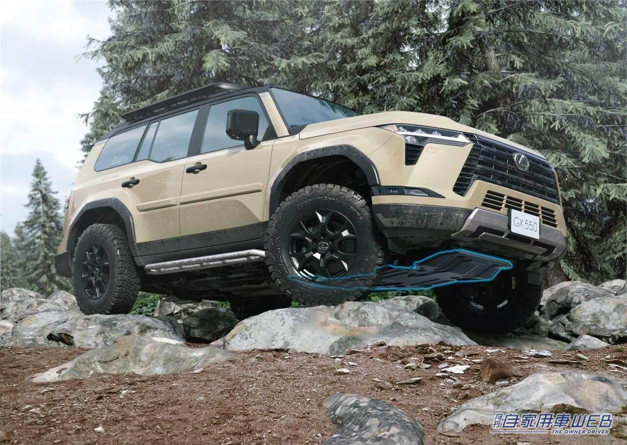 |次期「ランドクルーザープラド」も採用か!? レクサス新型「GX」の鍛え上げられたボディオンフレーム