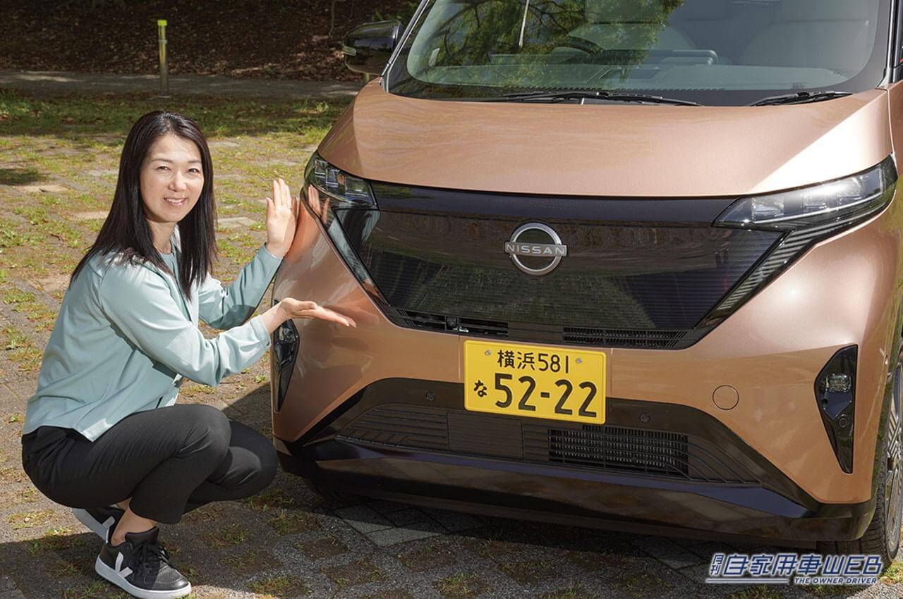 |まるも亜希子の「家族のクルマ選び」!  軽の小回り性能や使い勝手と電気の力強さや上質さのイイとこ取り【日産 サクラ】