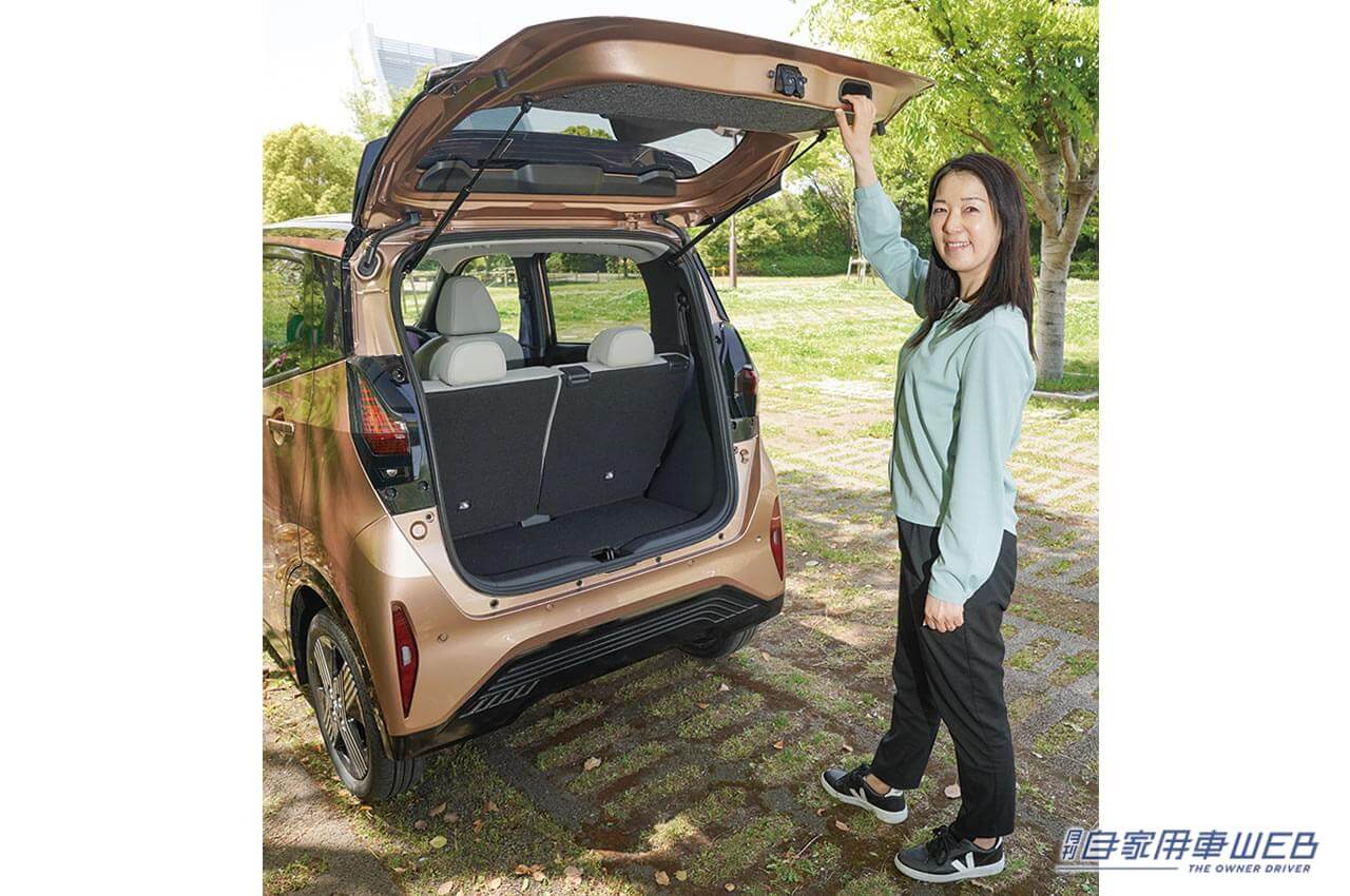 |まるも亜希子の「家族のクルマ選び」!  軽の小回り性能や使い勝手と電気の力強さや上質さのイイとこ取り【日産 サクラ】