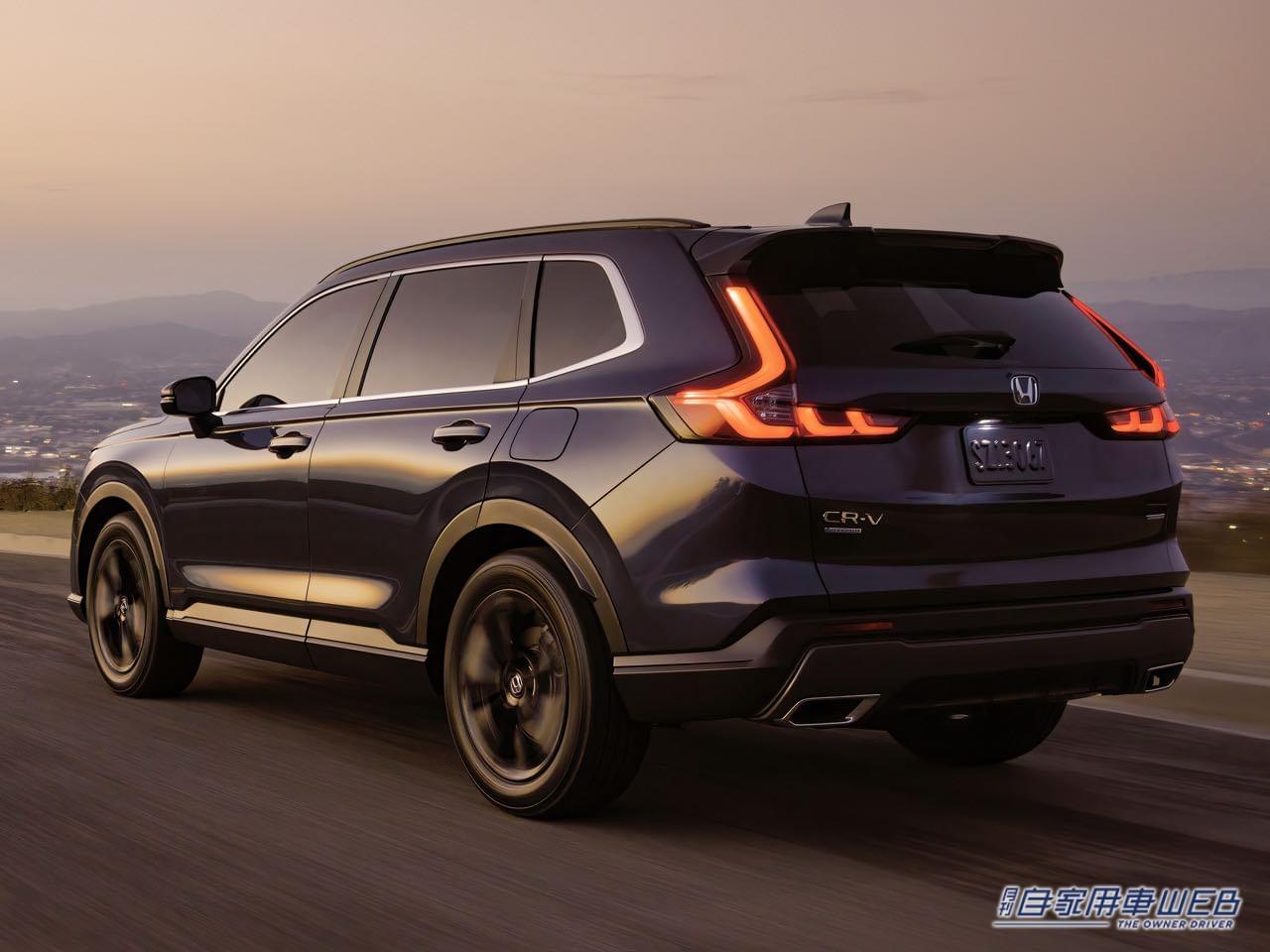 |米国ホンダが「CR-V」2024年モデルを発表。グロスブラックな外観のスポーツLを追加