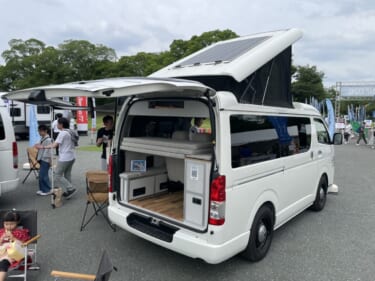 キャンピングカー仕様のトヨタ ハイエース 王道装備を求める人は要注目!