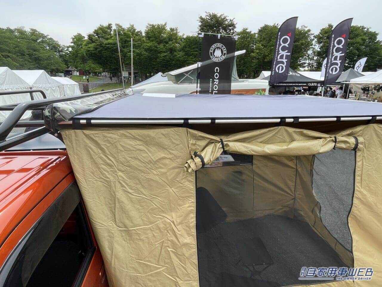 |アウトドア特化の軽トラ! サイドテントを展開すればベースキャンプに早変わり