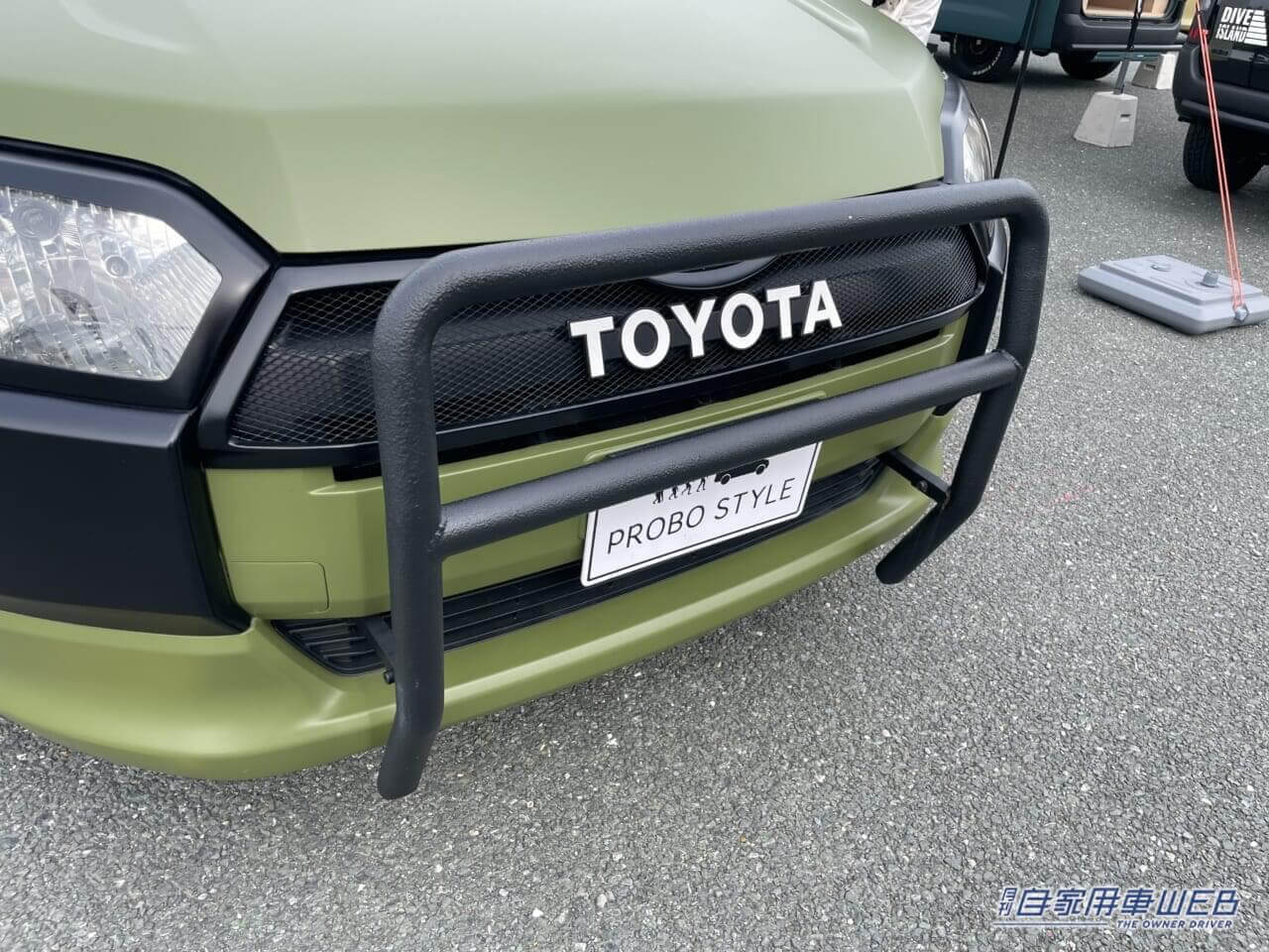 |アウトドアカスタムされたプロボックス! 充実のグリルパーツやリフトアップでもはやSUVに