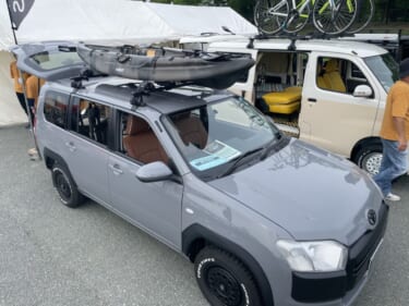 カヌーを積んだプロボックス! ウォーターアクティビティや釣りにベストなセッティング!