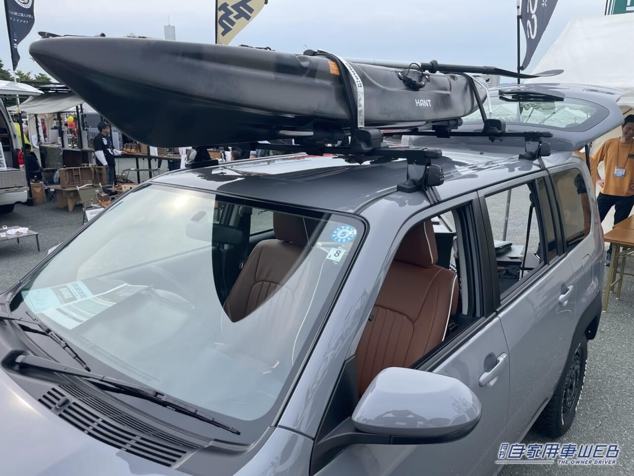 |カヌーを積んだプロボックス! ウォーターアクティビティや釣りにベストなセッティング!