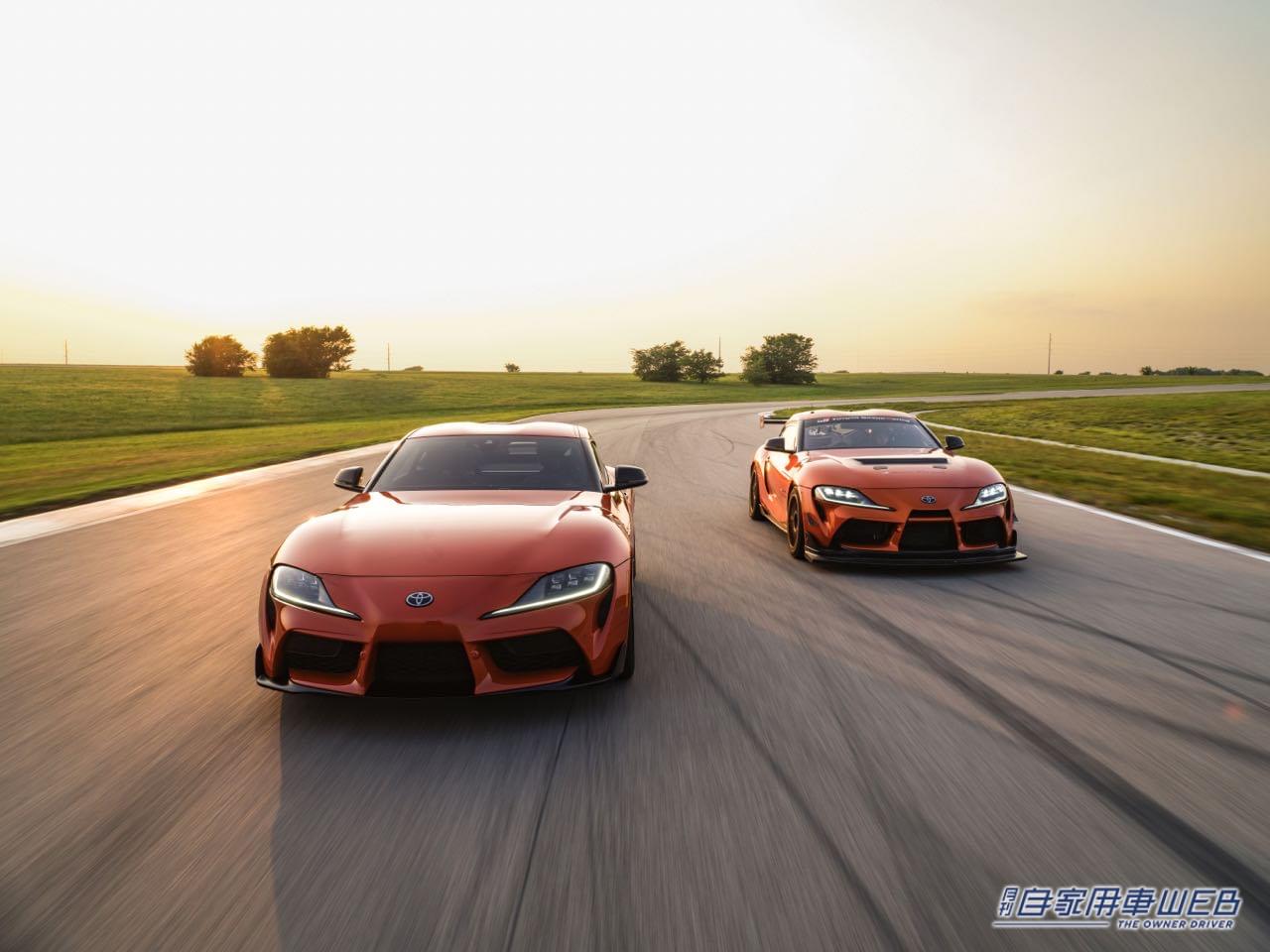 |A80スープラをオマージュした特別な「GRスープラ」米国発表。手動調整式大型リアスポイラーを装備