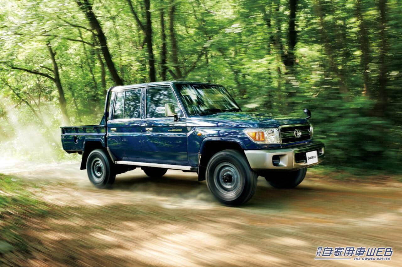 2014年に復刻した70系のピックアップ仕様のトヨタ ランドクルーザー|「トヨタ最古のブランド」「クラウンより古い」現在は不動の地位。始まりは1951年、着実な実績を重ねた大人気のクルマ。