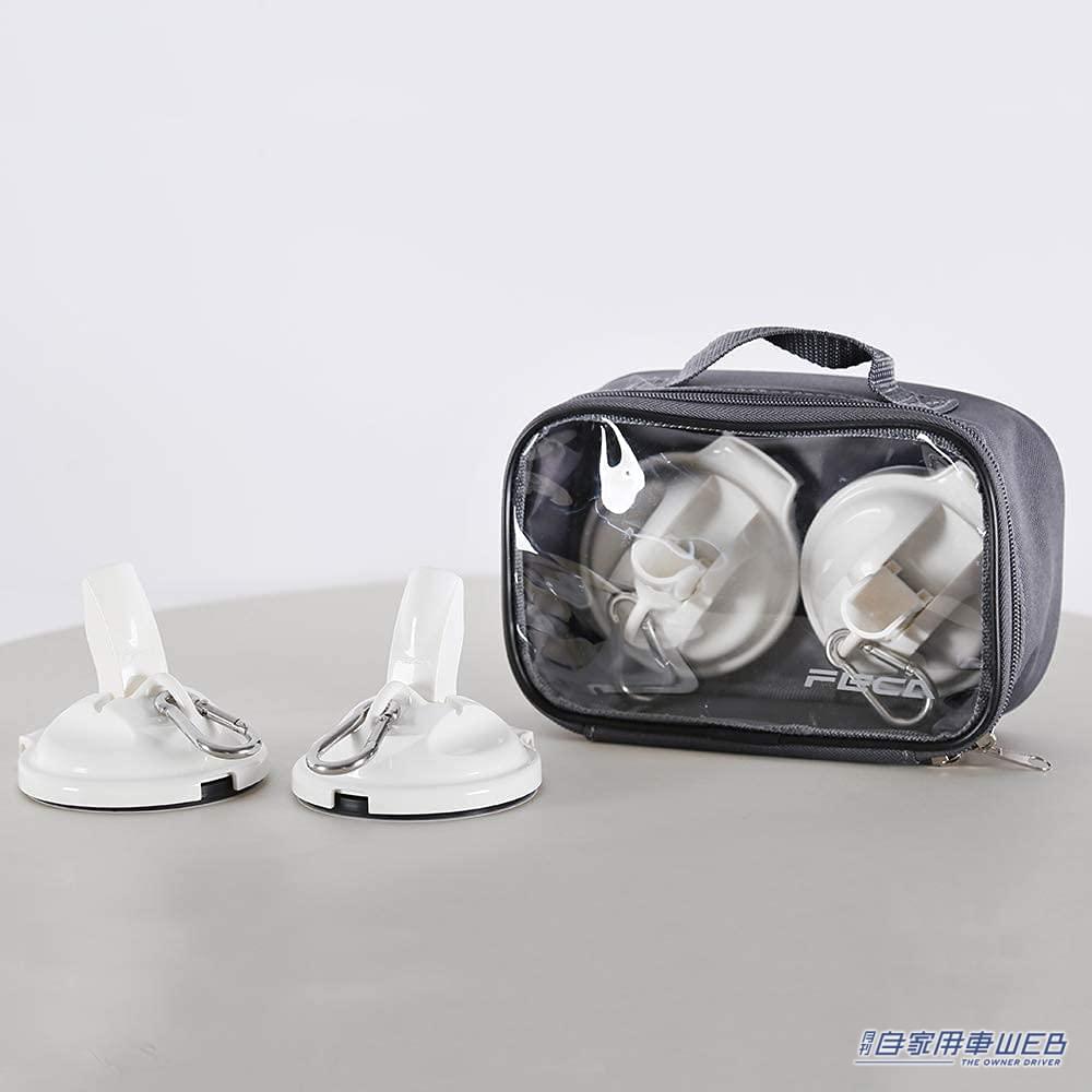 |車にタープテントをワンタッチで取り付け!「FECA タープテント用吸盤式フック」が強くて便利!