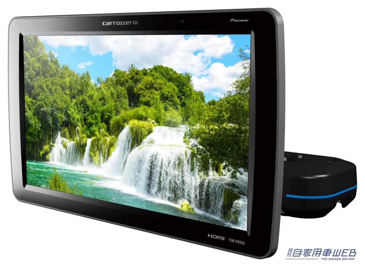 |後部座席用にディスプレイを後付け! 好きな映像を楽しめる高画質モニターがパイオニアから登場