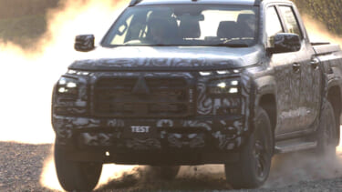 大迫力! 新型1トンピックアップトラック『トライトン』、新開発のフレーム、シャシー、エンジンなどを採用