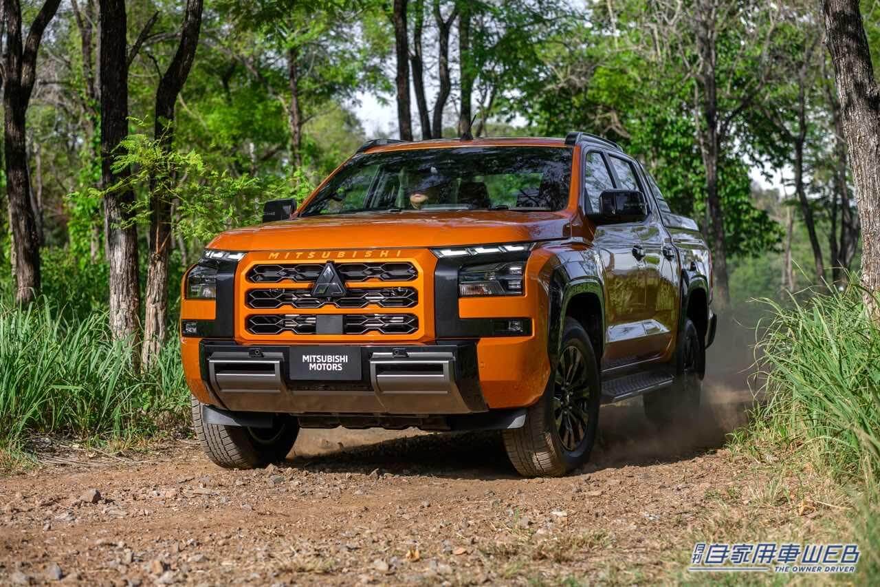 |三菱1トンピックアップトラック新型「トライトン」ワールドプレミア! 日本へは12年ぶりに2024年初頭に発売予定