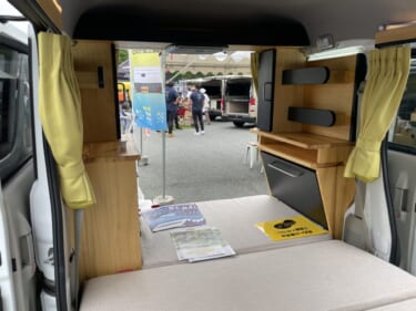 ソロキャンにはちょうど良いサイズ! 便利&シンプルな軽キャンパー