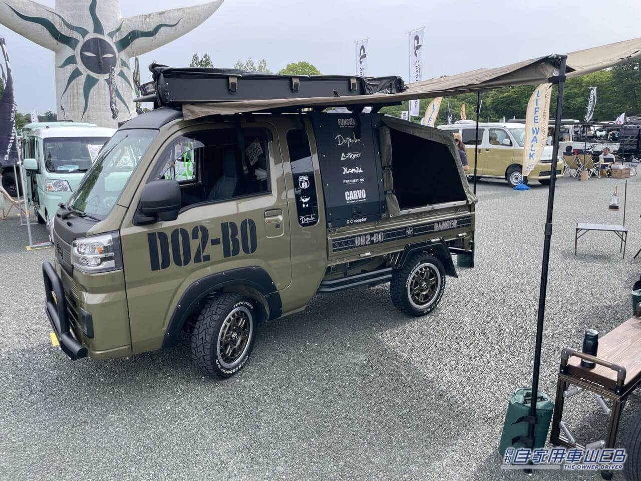 |これぞ最終進化系! 防水力も高くてアウトドアにピッタリなカスタム軽トラがカッコいい