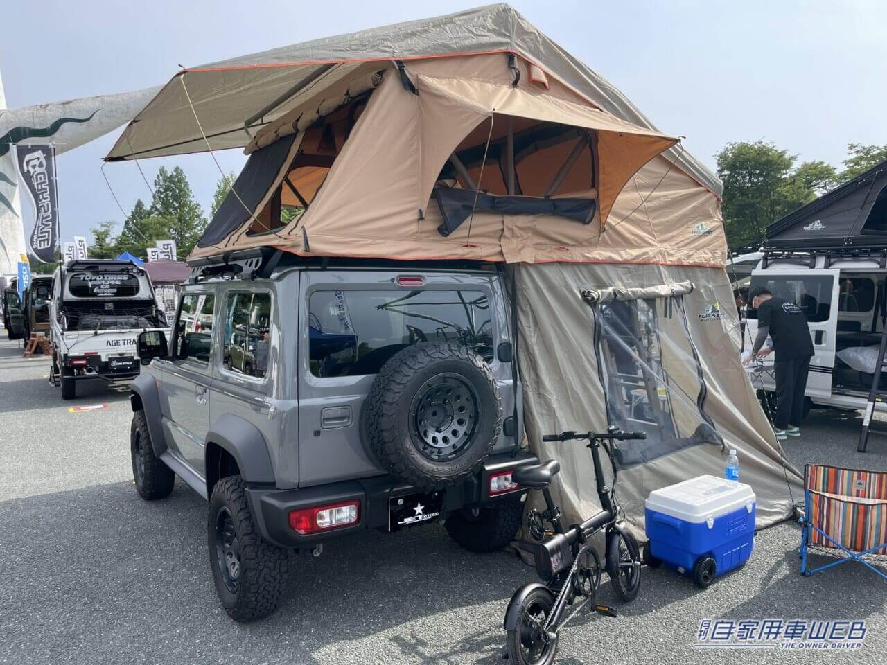 |テントも2階建ての時代に! 秘密基地のようなスズキのジムニーシエラ