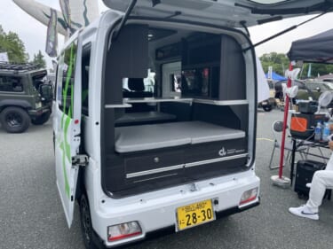 シンプルだから使いやすさも抜群! ダイハツ アトレーがベースの軽キャンパー