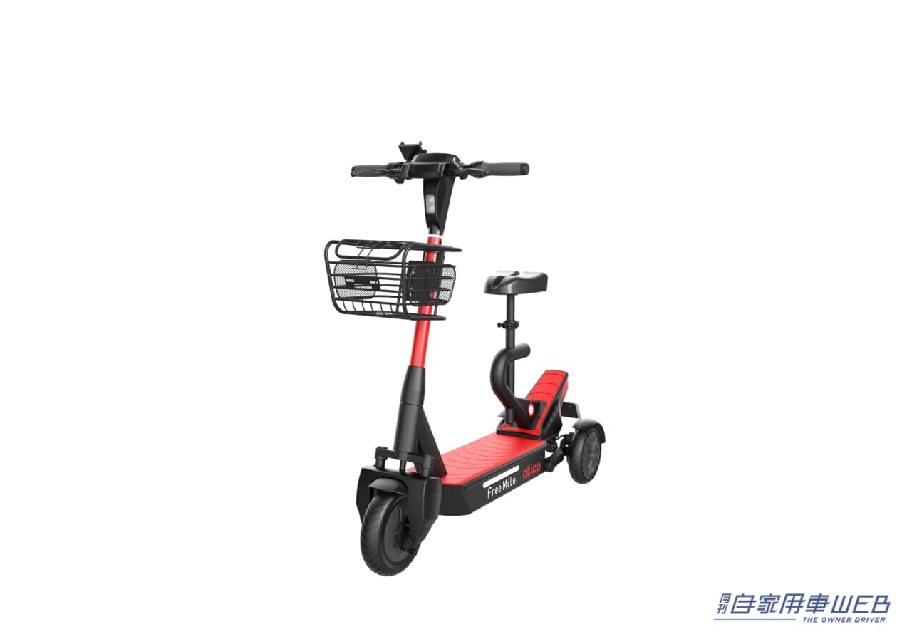 |航続距離は50キロ! 安定安全の電動3輪キックボード「atico」