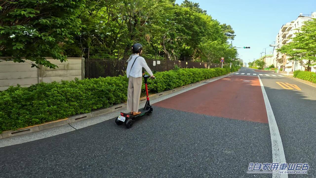 |航続距離は50キロ! 安定安全の電動3輪キックボード「atico」