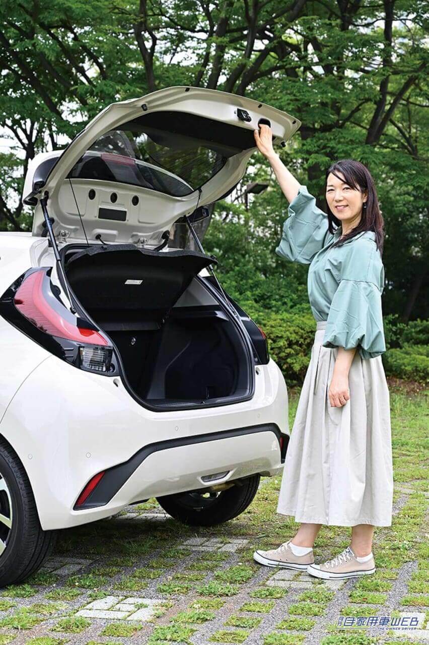 |まるも亜希子の「家族のクルマ選び」! 世界トップレベルの低燃費とゆとりの室内居住性が手に入る【トヨタ アクア】