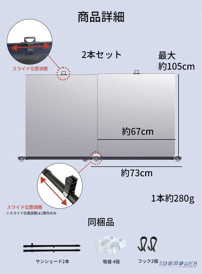 |ロール式のサンシェードは設置も超簡単でラクラク快適! これはもう手放せない!