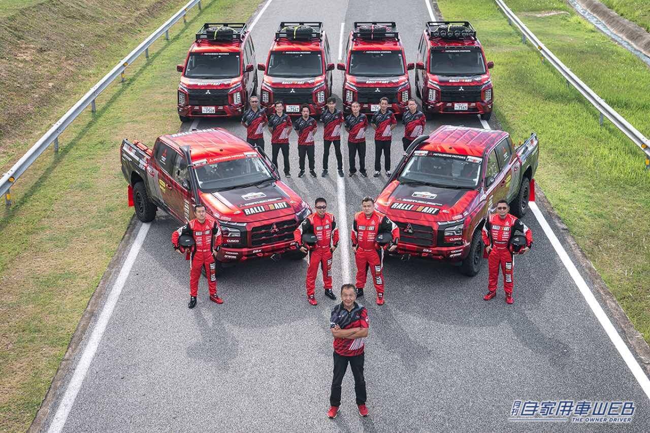 |「チーム三菱ラリーアート」がアジアクロスカントリーラリー2023に新型「トライトン」で参戦!連覇を狙う。三菱自動車が技術支援