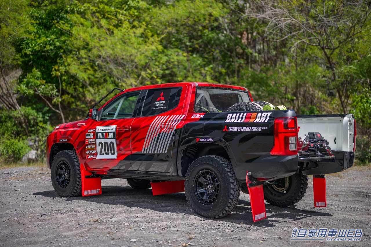 |「チーム三菱ラリーアート」がアジアクロスカントリーラリー2023に新型「トライトン」で参戦!連覇を狙う。三菱自動車が技術支援