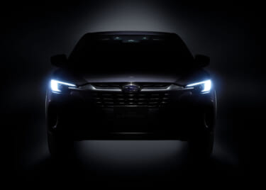スバル、新型SUV「LEVORG LAYBACK」のティザー画像を公開。9月から先行受注も開始