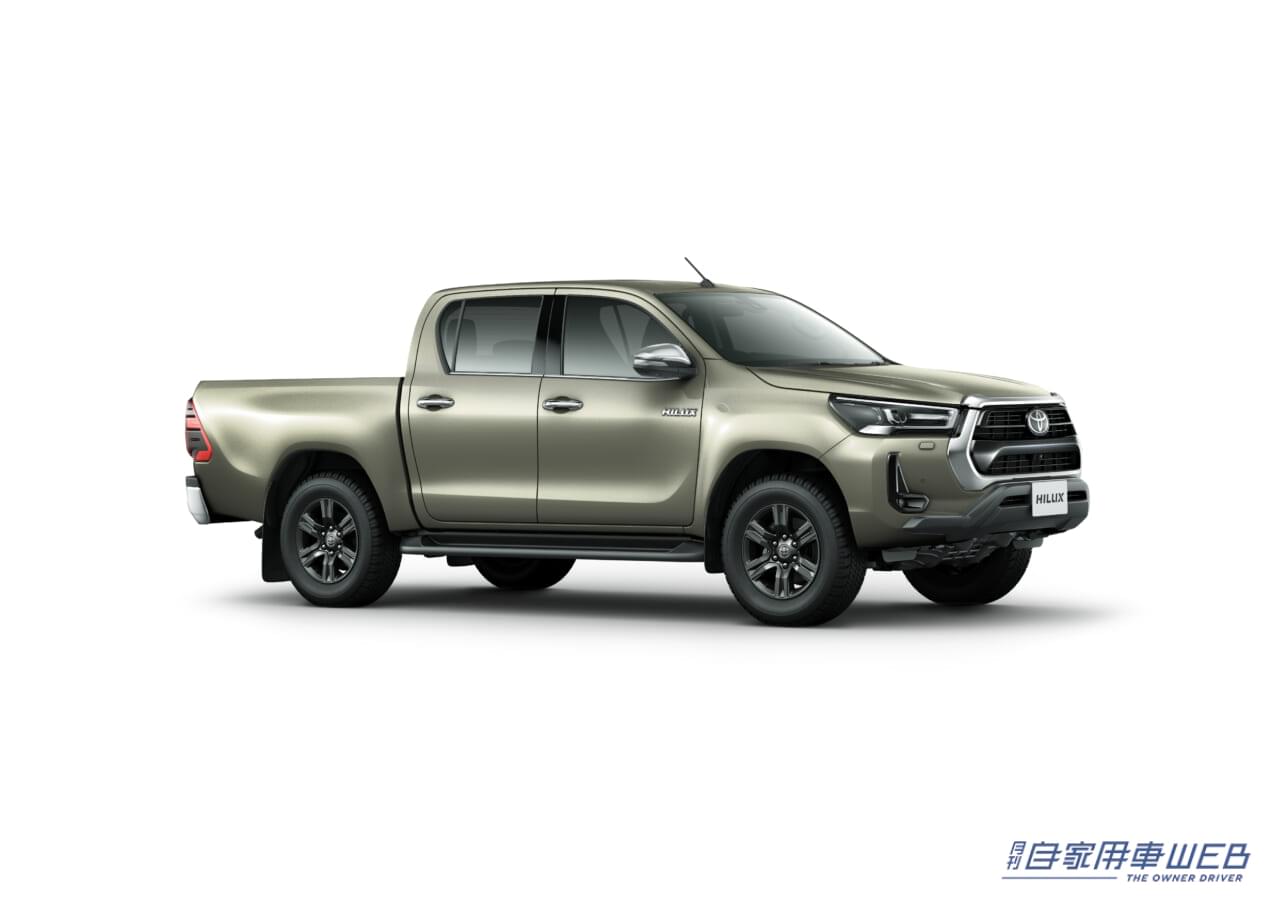 |トヨタ、「ハイラックス」を一部改良。「Z」グレードにパノラミックビューモニターを標準装備