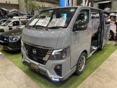 シンプルで高級感もある! 日産キャラバンがベースのキャンパー