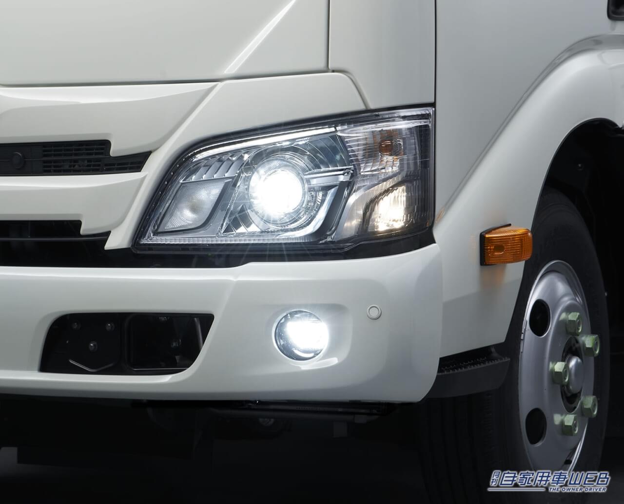 |トヨタ、ダイナ2t積系を一部改良。バックカメラ&デジタルインナーミラーを全車標準装備