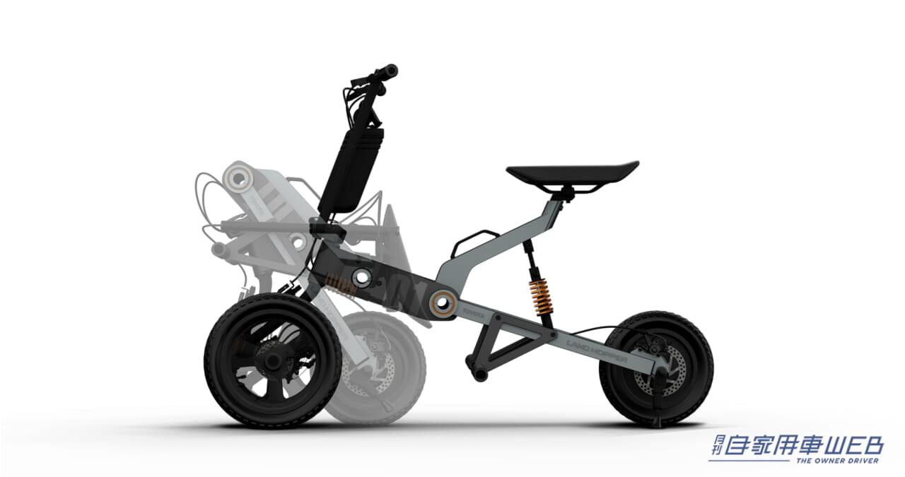 |トヨタ、3輪タイプ電動パーソナルモビリティコンセプト「LAND HOPPER(ランドホッパー)」を出展【ジャパンモビリティショー2023出展車両情報】