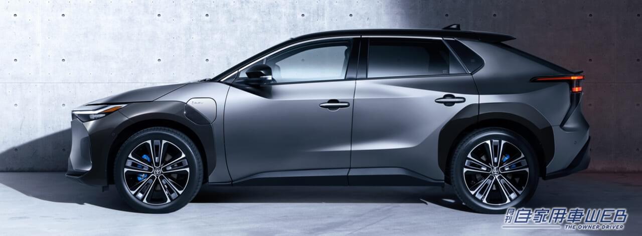 |トヨタ「bZ4X」の一部改良を実施。11月13日より一般販売もスタート