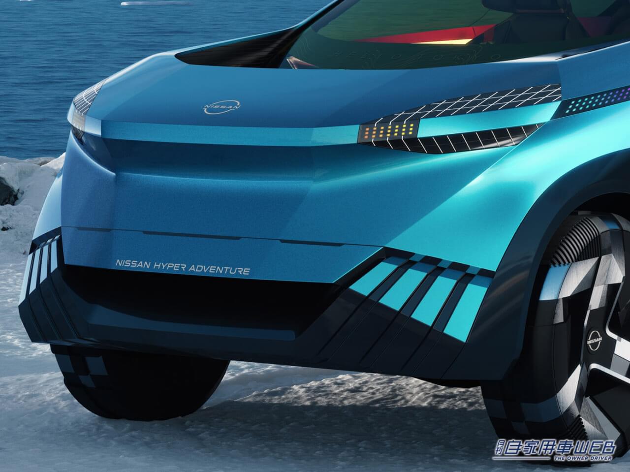 |日産がEVコンセプト第二弾発表。「ニッサン ハイパーアドベンチャー」V2Xとe-4ORCE搭載の本格SUV【ジャパンモビリティショー2023】