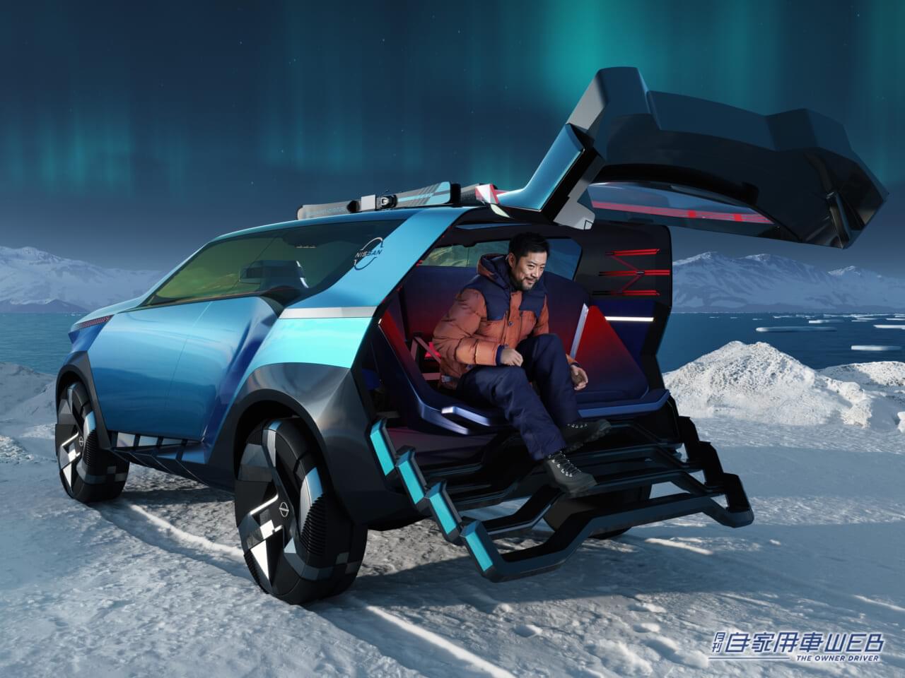 |日産がEVコンセプト第二弾発表。「ニッサン ハイパーアドベンチャー」V2Xとe-4ORCE搭載の本格SUV【ジャパンモビリティショー2023】