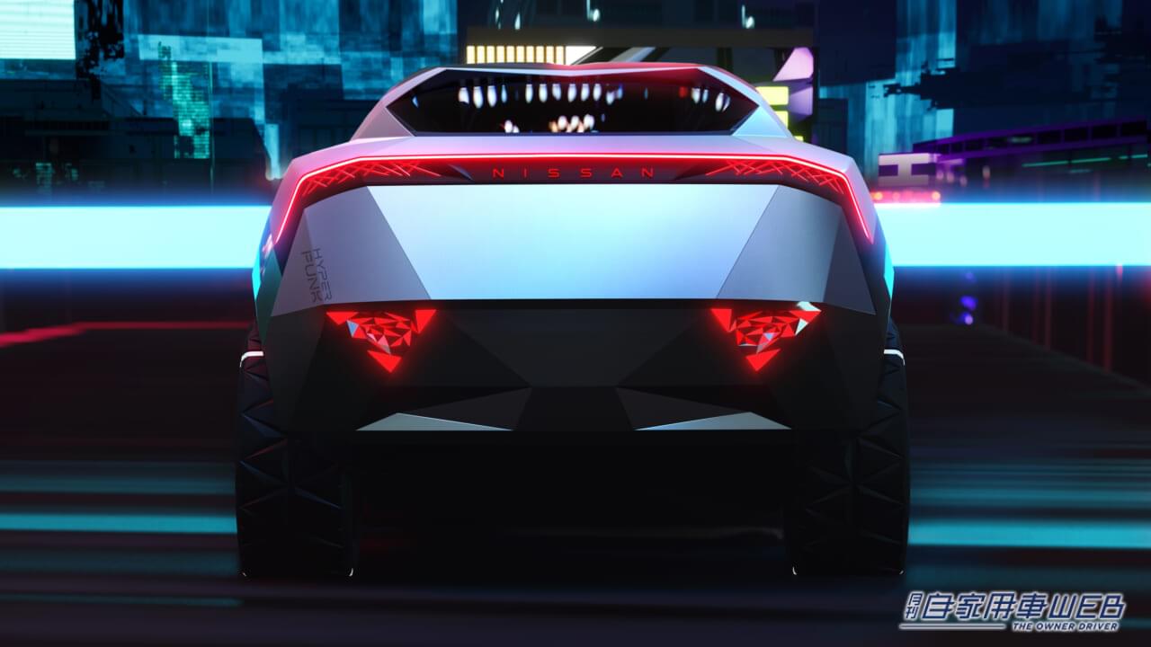 |日産、EVコンセプトカーの第四弾モデル「ニッサン ハイパーパンク」の概要を発表【ジャパンモビリティショー2023出展車両情報】