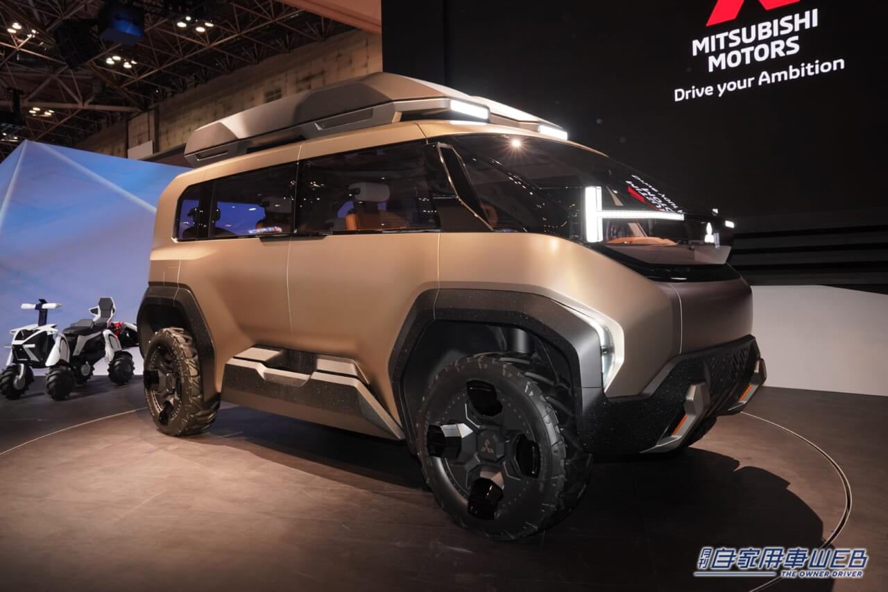 |【JMS2023コンセプトカー】最新の電動&電脳機能が採用された、デリカを未来を占うコンセプトカー「MITSUBISHI D:X Concept」を初披露